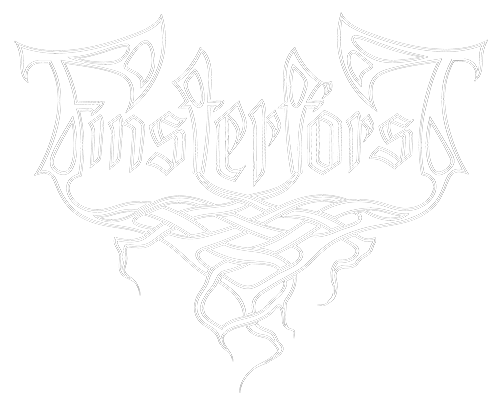 Band logo Finsterforst - white font-colour - transparent background