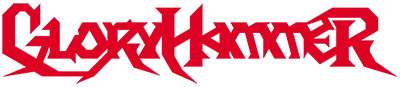 Band logo Gloryhammer - red font-colour - transparent background