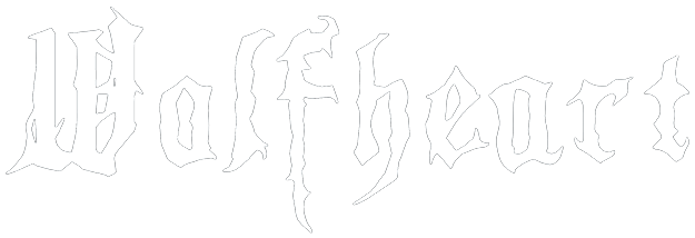 Band logo Wolfheart - white font-colour - transparent background