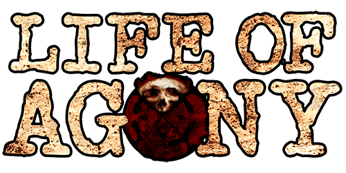 Band logo Life Of Agony - logo in "Scars"-design - transparent background