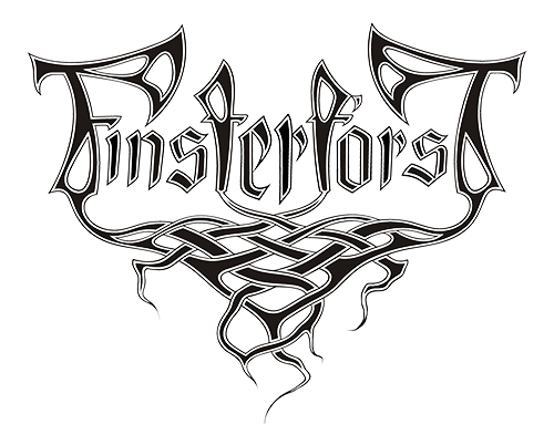 Band logo Finsterforst - black font-colour - transparent background