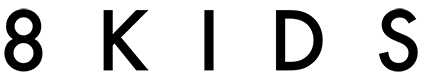 Band logo 8Kids - black font-colour - transparent background