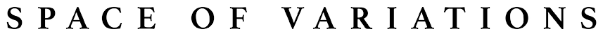 Band logo Space Of Variations - black font-colour, transparent background
