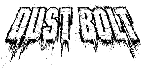 Band logo Dust Bolt - filled version - transparent background