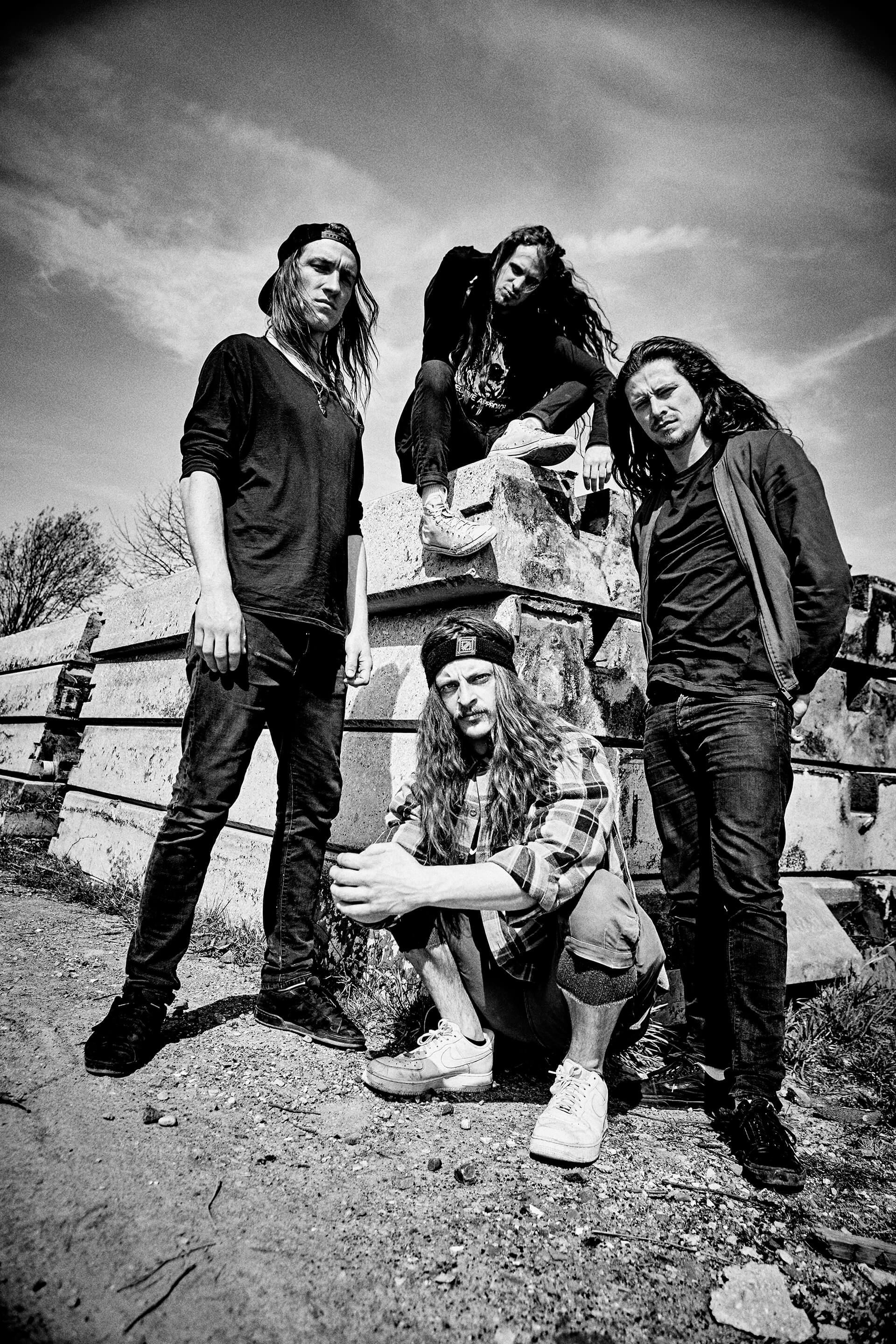 Dust Bolt - German Thrash Metal Band black and white