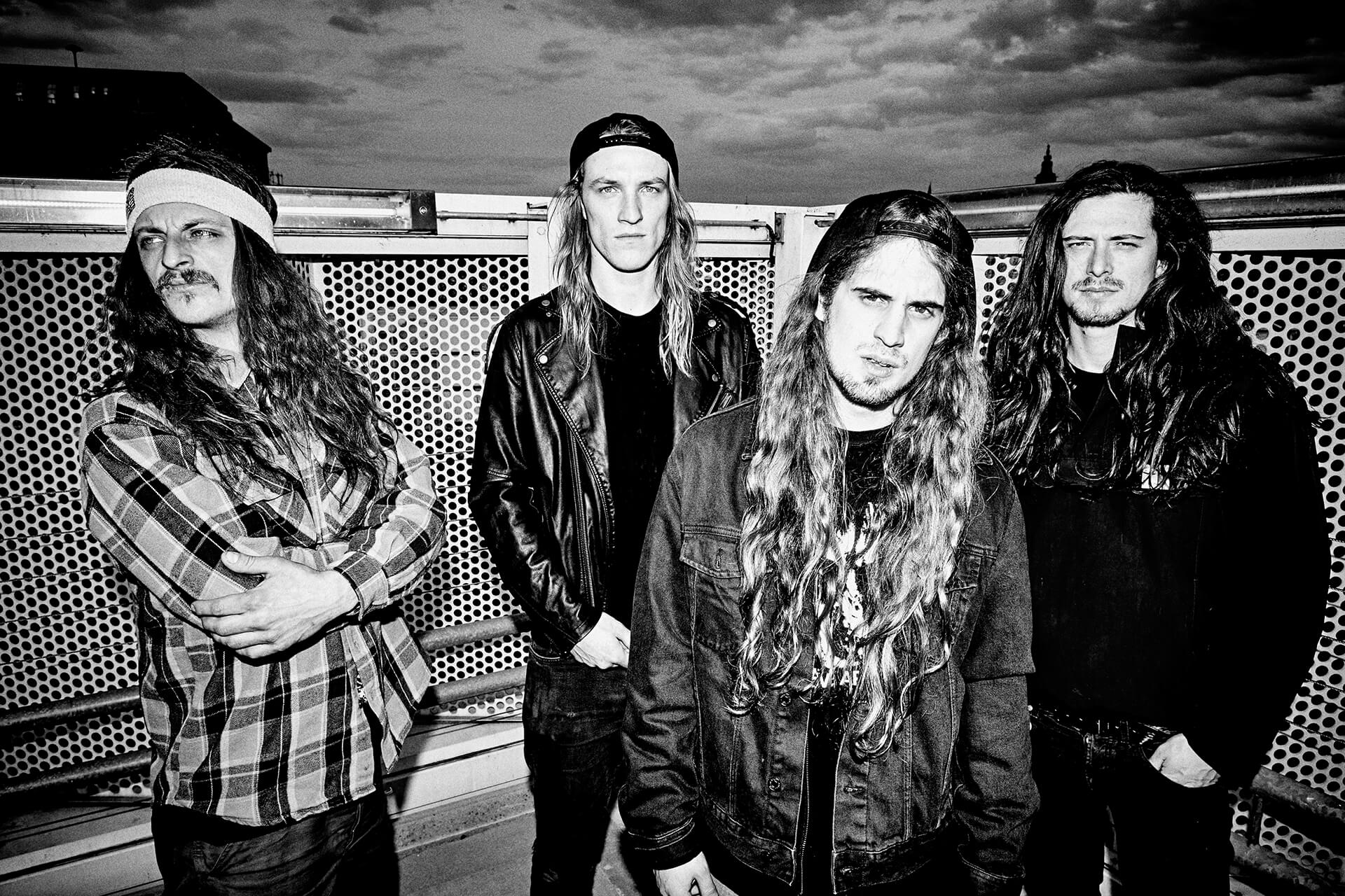 Dust Bolt - German Thrash Metal Band black and white