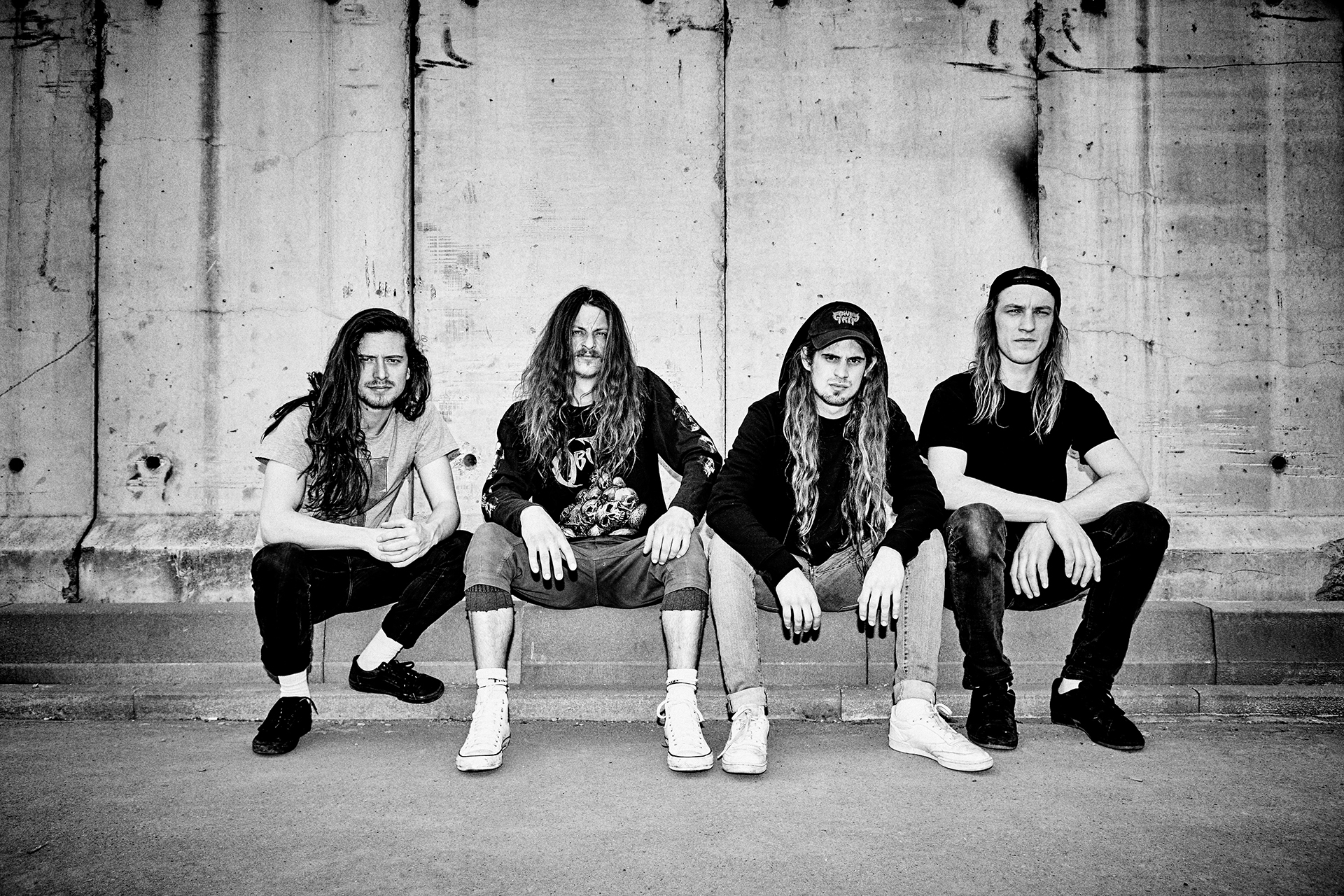 Dust Bolt - German Thrash Metal Band black and white
