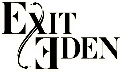 Band Logo Exit Eden black font-colour transparent background