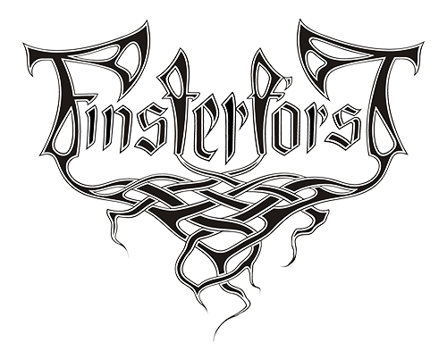 Band logo Finsterforst - black font-colour - transparent background