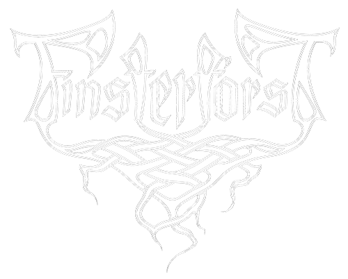 Band logo Finsterforst - white font-colour - transparent background