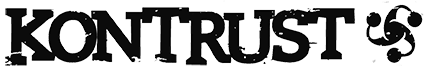 Band logo Kontrust - black font-colour - transparent background