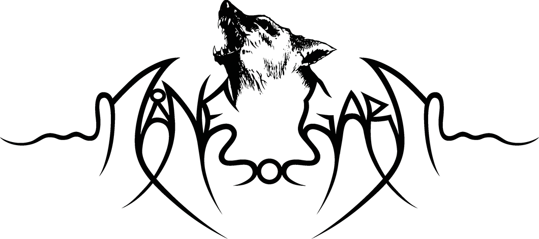 Band logo Manegarm - black font-colour - transparent background