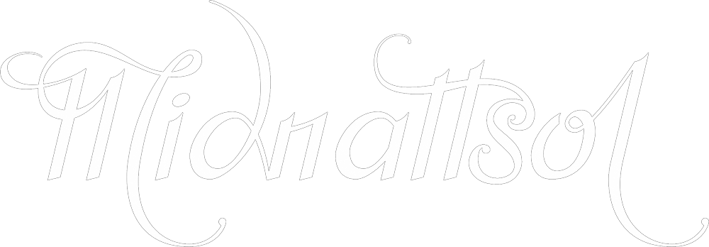 Band logo  Midnattsol - white font-colour - transparent background