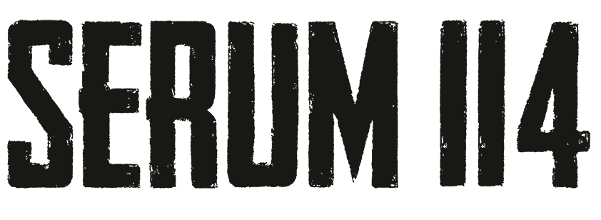Band logo Serum 114 - white font-colour - transparent background