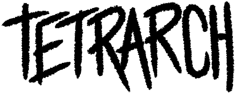 Band Logo Tetrarch black font-colour transparent background