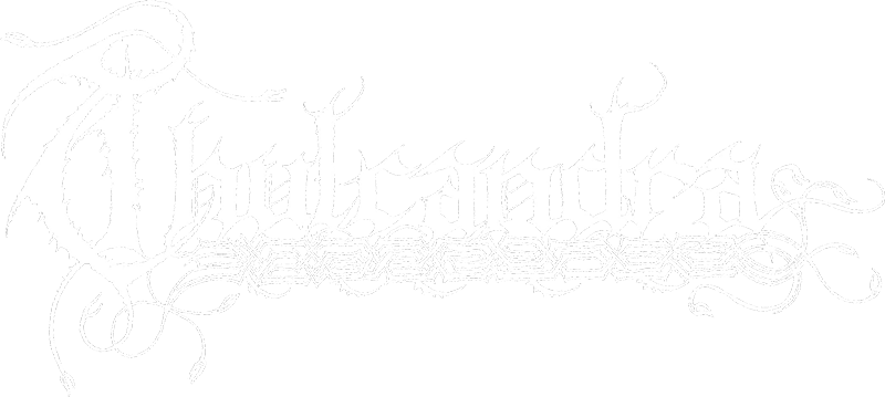 Band logo Thulcandra - white font-colour - transparent background