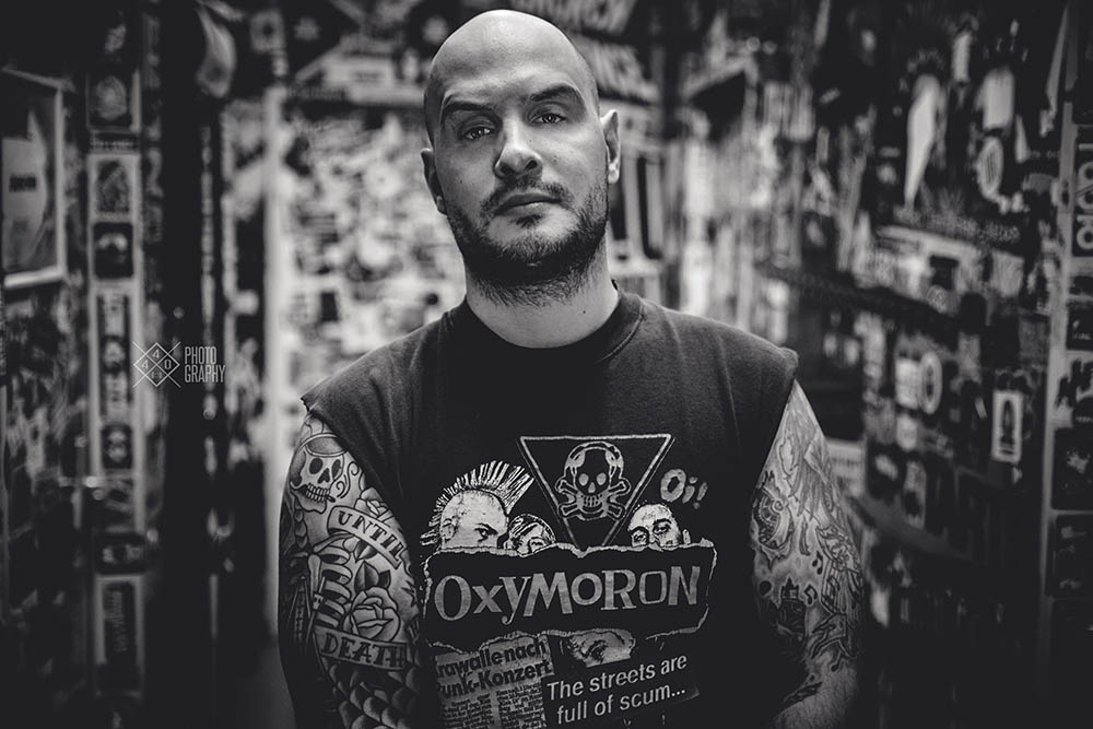 Zoppel - Toxpack's drummer - Black and White 