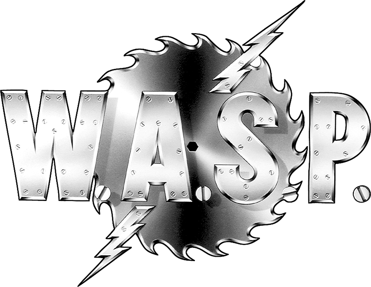Band logo W.A.S.P. - silver font-colour - transparent background