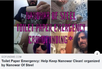 NANOWAR OF STEEL - Toilet Paper Emergency: Help Keep Nanowar Clean!