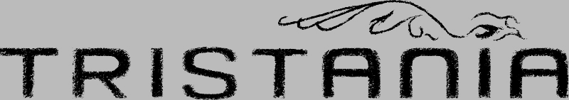 Band logo Tristania - black font-colour - dark  grey background