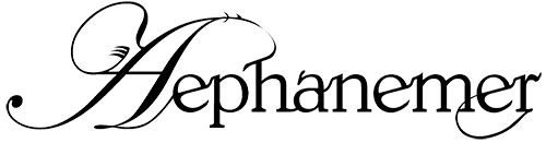 Band Logo Aephanemer - black font-colour, transparent background