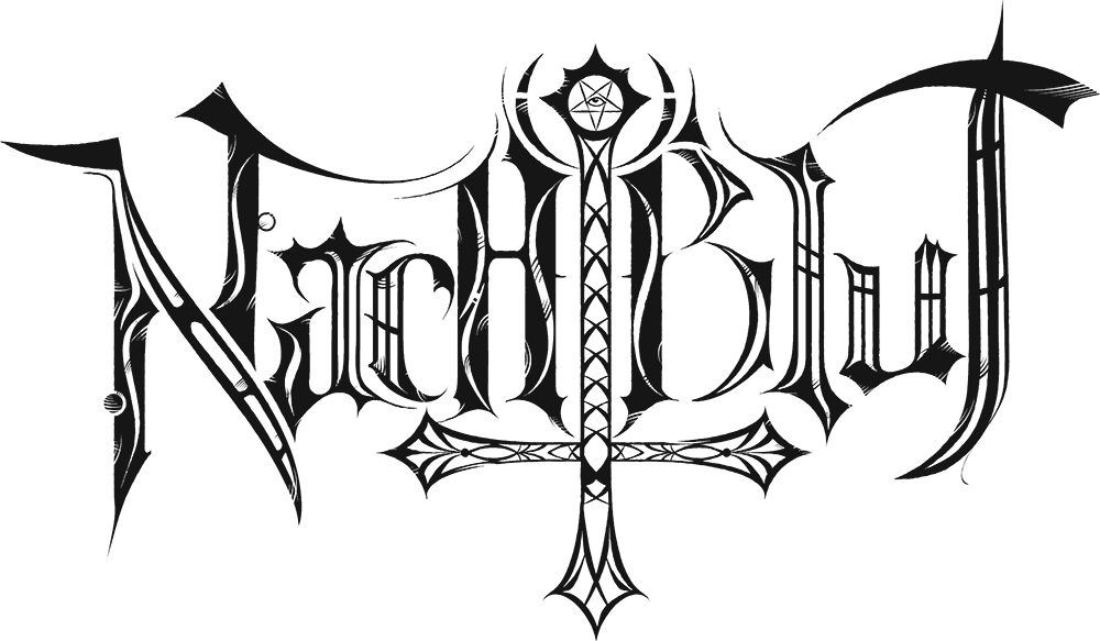 Band Logo Nachtblut black font-colour transparent background