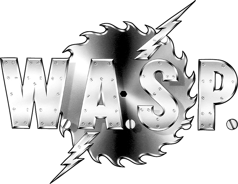 Band logo W.A.S.P. - silver font-colour - transparent background