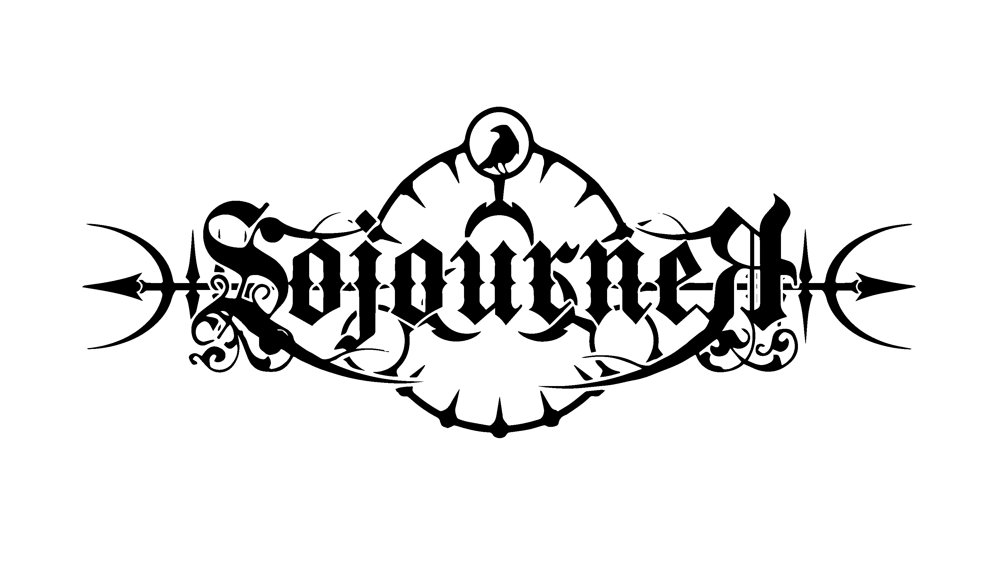 Band logo Sojourner - black font-colour - transparent background