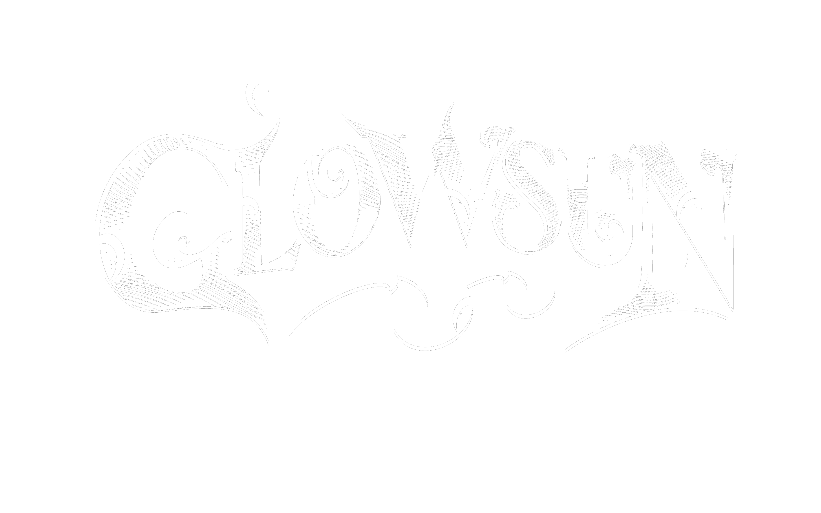 Band logo Glowsun - white font-colour - transparent background