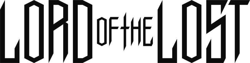 Band logo Lord Of The Lost - black font-colour - transparent background