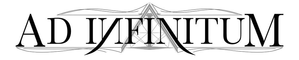 Band Logo Ad Infinitum - transparent background, black font color