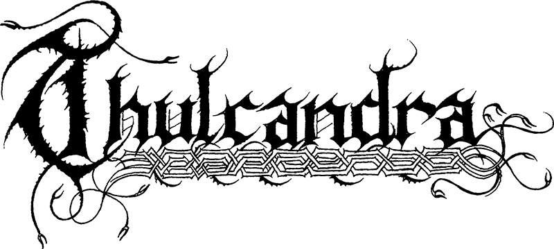 Band logo Thulcandra - black font-colour - transparent background