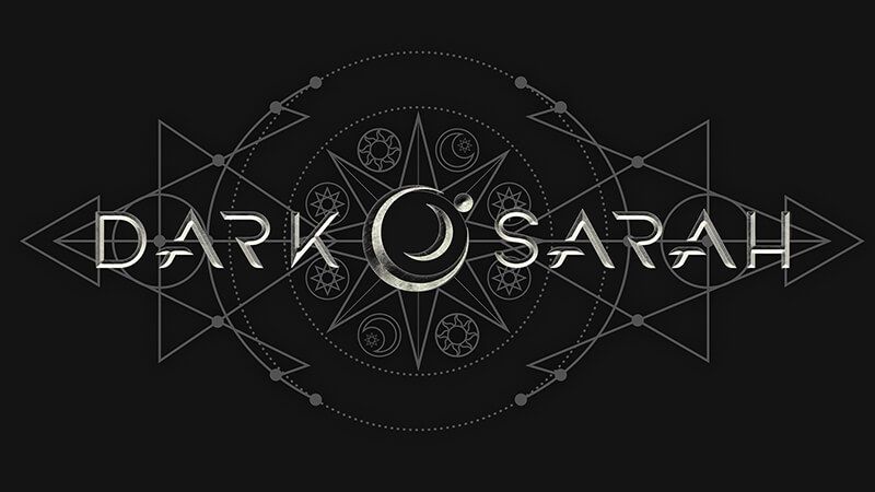 Band Logo Dark Sarah - black background