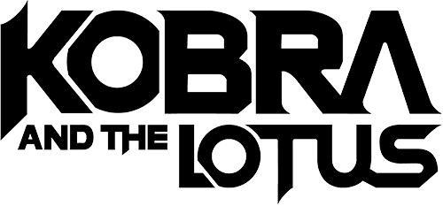Band logo Kobra And The Lotus - black font colour - transparent background