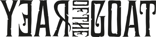 Band logo Year Of The Goat - black font-colour - transparent background
