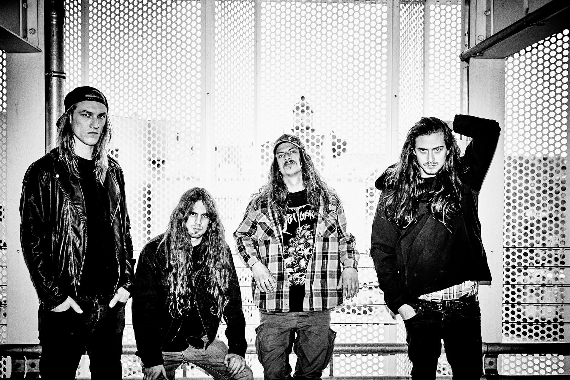 Dust Bolt - German Thrash Metal Band black and white