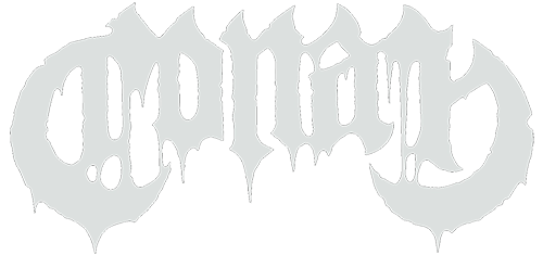 Band Logo Conan - white font-colour - transparent background