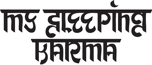 Band logo My Sleeping Karma - multi-line logo - black font-colour - transparent background