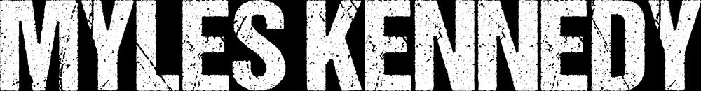 Band logo Myles Kennedy - white font-colour - transparent background