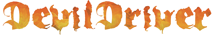 Band Logo DevilDriver - orange font-colour, transparent background