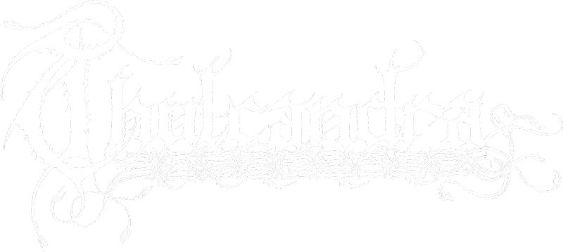 Band logo Thulcandra - white font-colour - transparent background