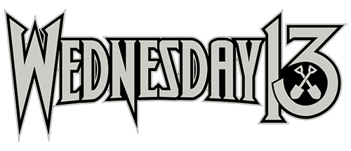 Band logo Wednesday 13 - silver font-colour - transparent background