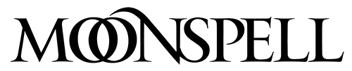Band logo Moonspell - black font-colour - transparent background