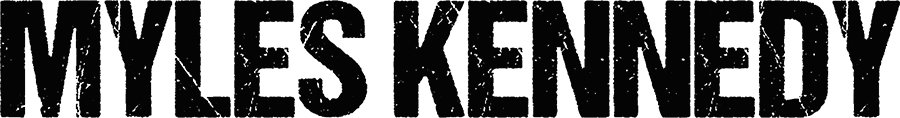 Band logo Myles Kennedy - black font-colour - transparent background