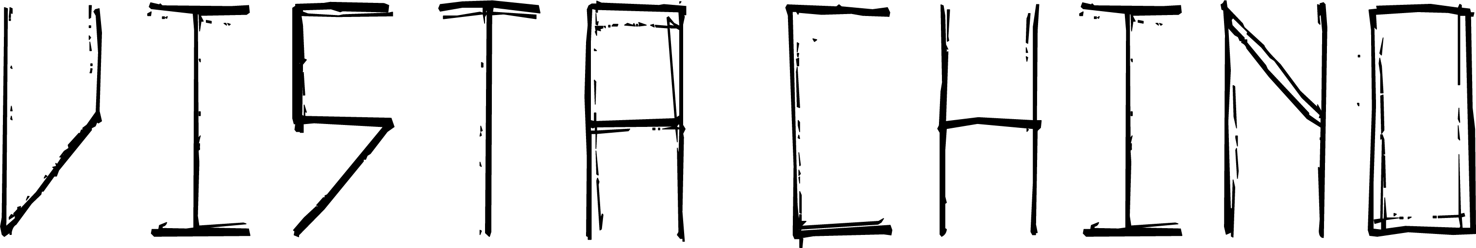 Band logo Vista Chino - black font-colour - transparent background