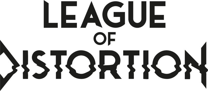 League Of Distortion Band Logo Black