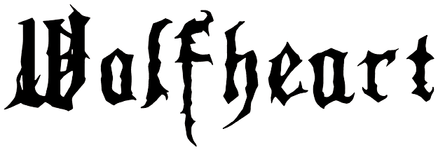 Band logo Wolfheart - black font-colour - transparent background