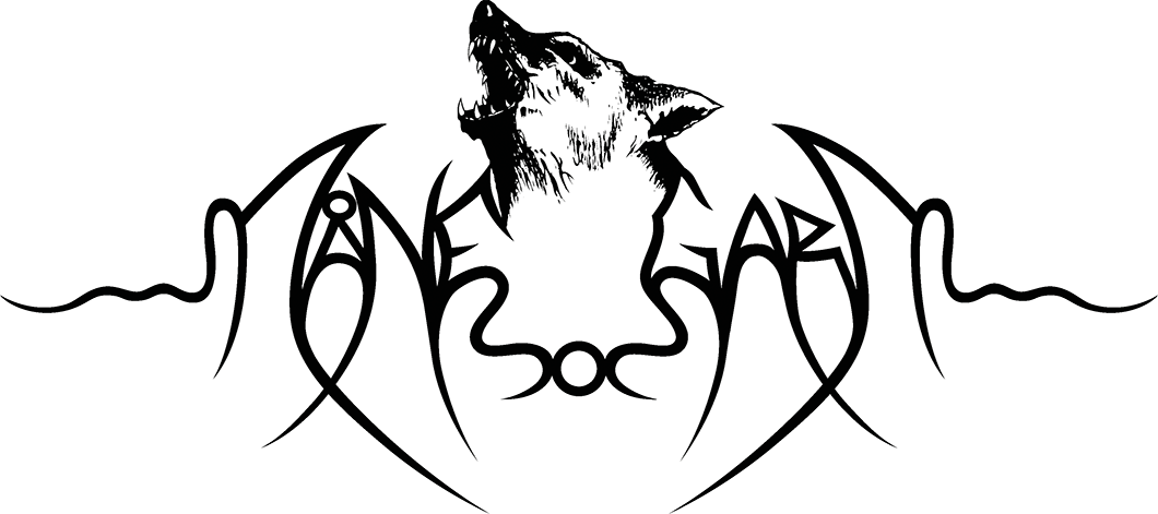 Band logo Manegarm - black font-colour - transparent background