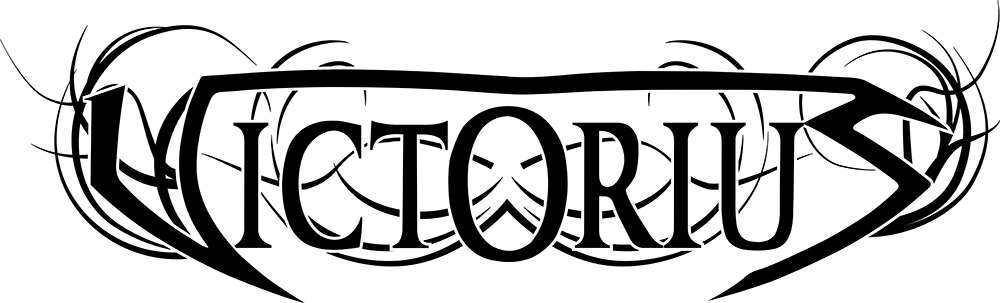 Band logo Victorius - black font-colour - transparent background