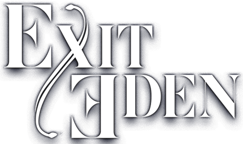 Band Logo Exit Eden white font-colour transparent background